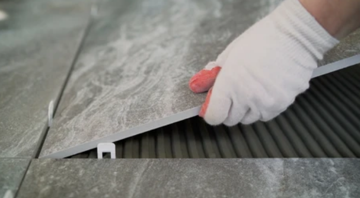 Tile flooring installation